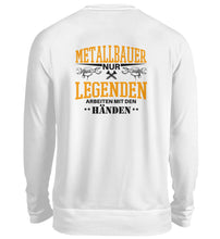 Lade das Bild in den Galerie-Viewer, Metallbauer Legenden Rücken Design  - Unisex Sweatshirt
