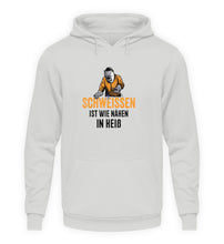 Lade das Bild in den Galerie-Viewer, Schweissen ist wie nähen Brust Design  - Unisex Hoodie
