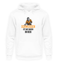 Lade das Bild in den Galerie-Viewer, Schweissen ist wie nähen Brust Design  - Unisex Hoodie
