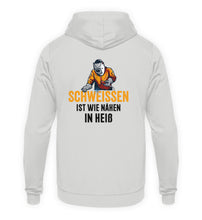 Lade das Bild in den Galerie-Viewer, Schweissen ist wie nähen Rücken Design  - Unisex Hoodie
