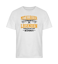 Lade das Bild in den Galerie-Viewer, Metallbauer Legenden Brust Design  - Unisex T-Shirt
