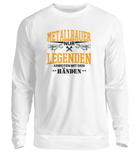 Lade das Bild in den Galerie-Viewer, Metallbauer Legenden Brust Design  - Unisex Sweatshirt
