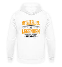 Lade das Bild in den Galerie-Viewer, Metallbauer Legenden Rücken Design  - Unisex Hoodie
